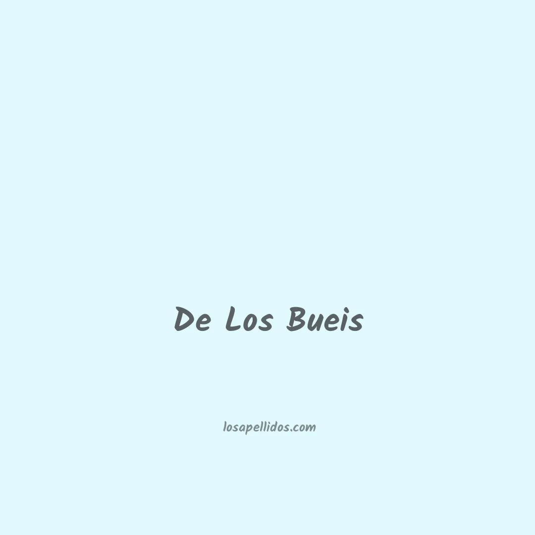 De los bueis en chino