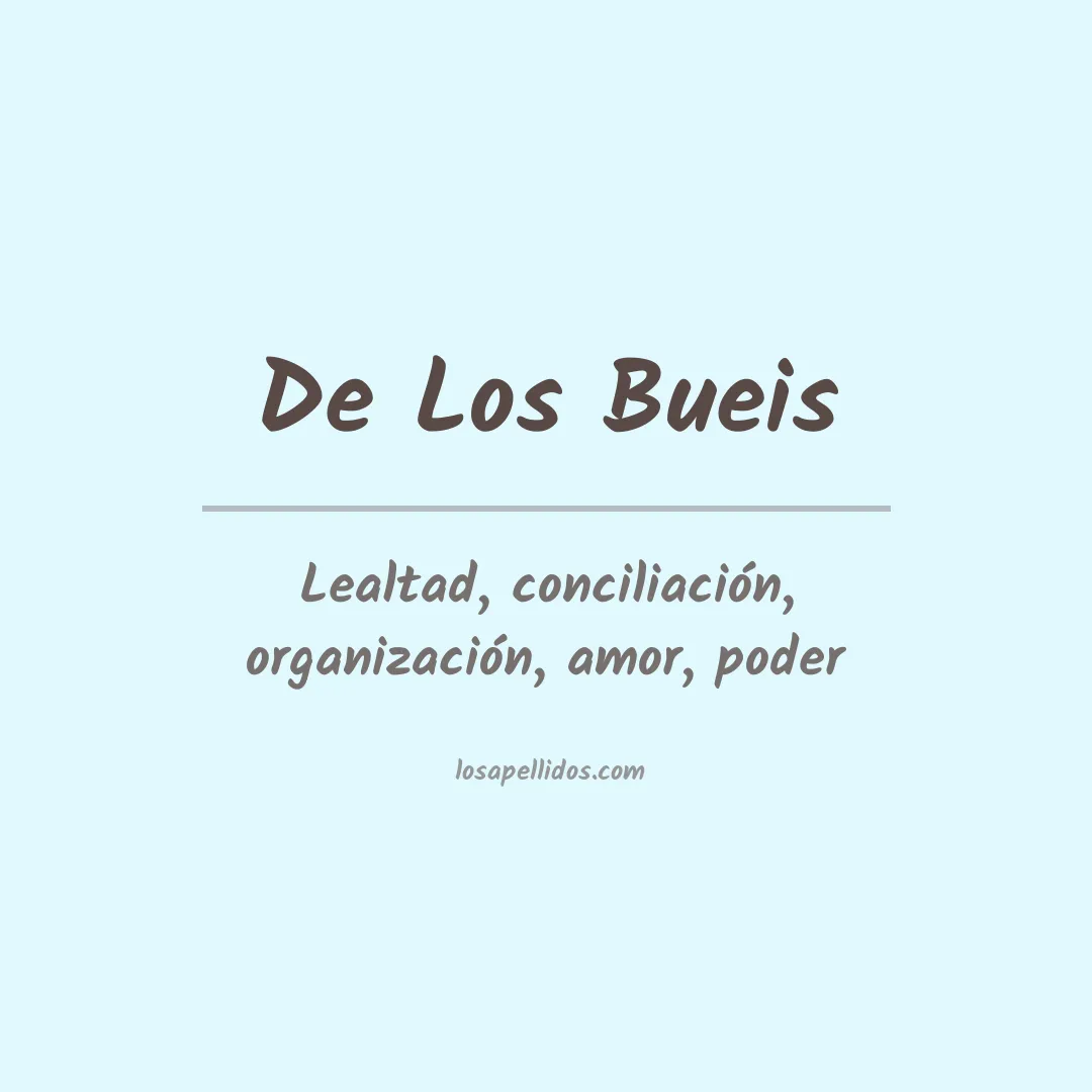 Apellido De los bueis