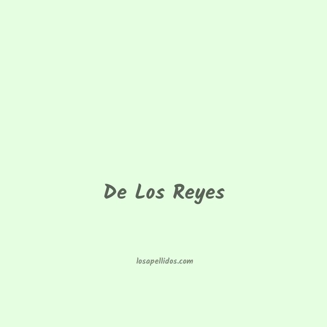 De los reyes en chino