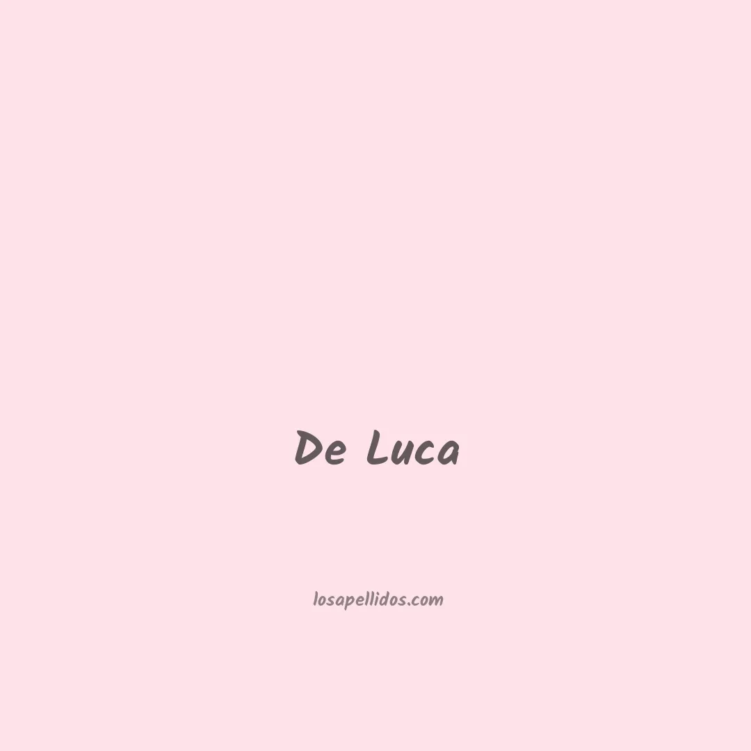 De luca en chino