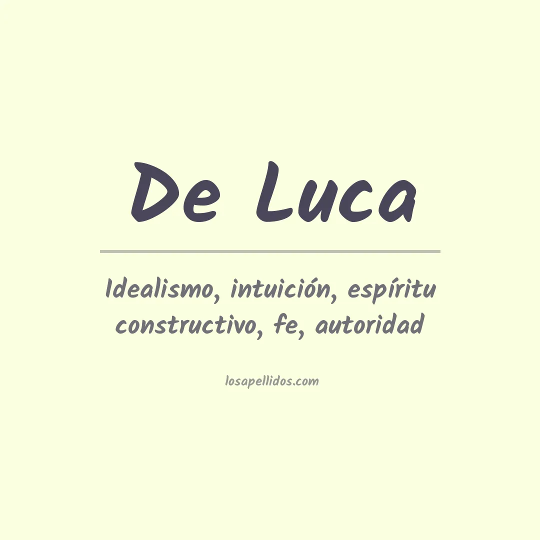 Apellido De luca