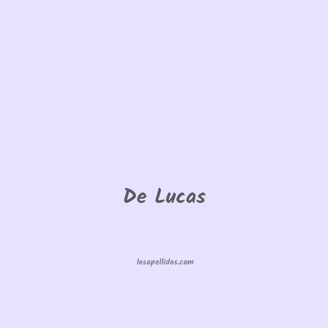 De lucas en chino