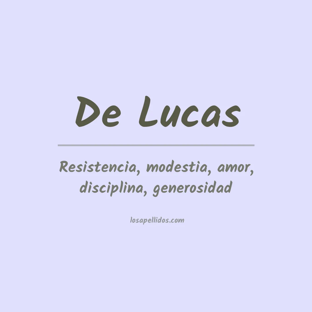 Apellido De lucas