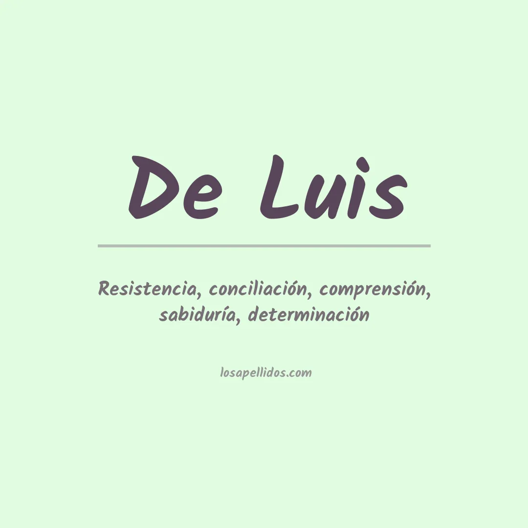 Apellido De luis