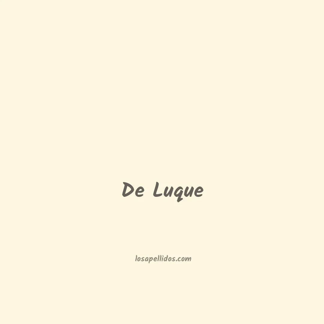 De luque en chino