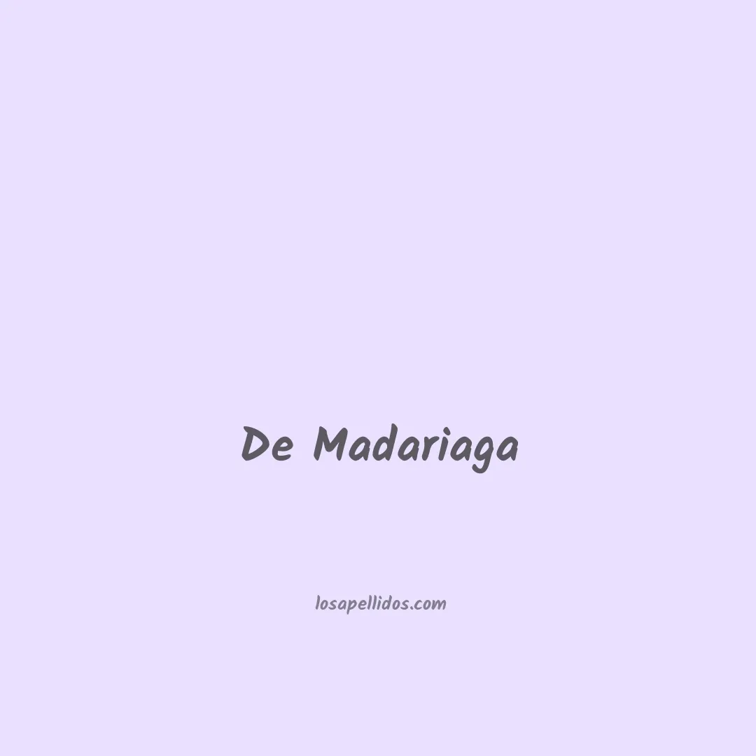 De madariaga en chino