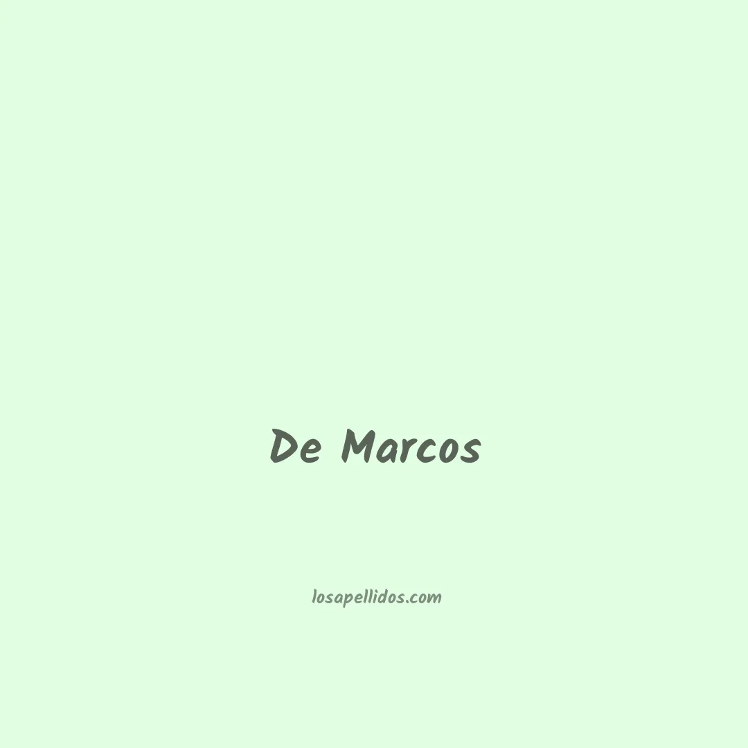 De marcos en chino