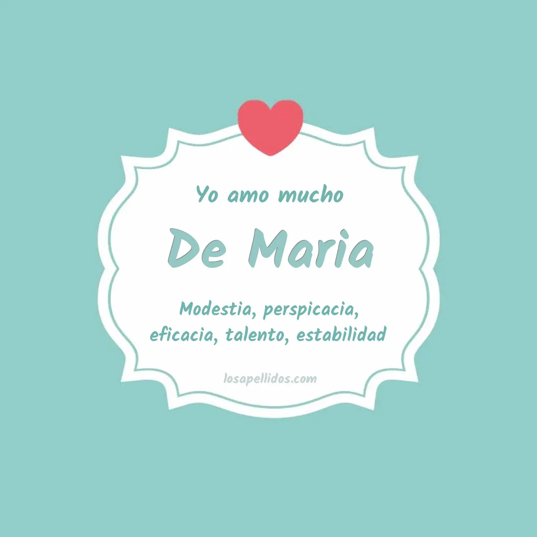 Yo amo mucho De maria