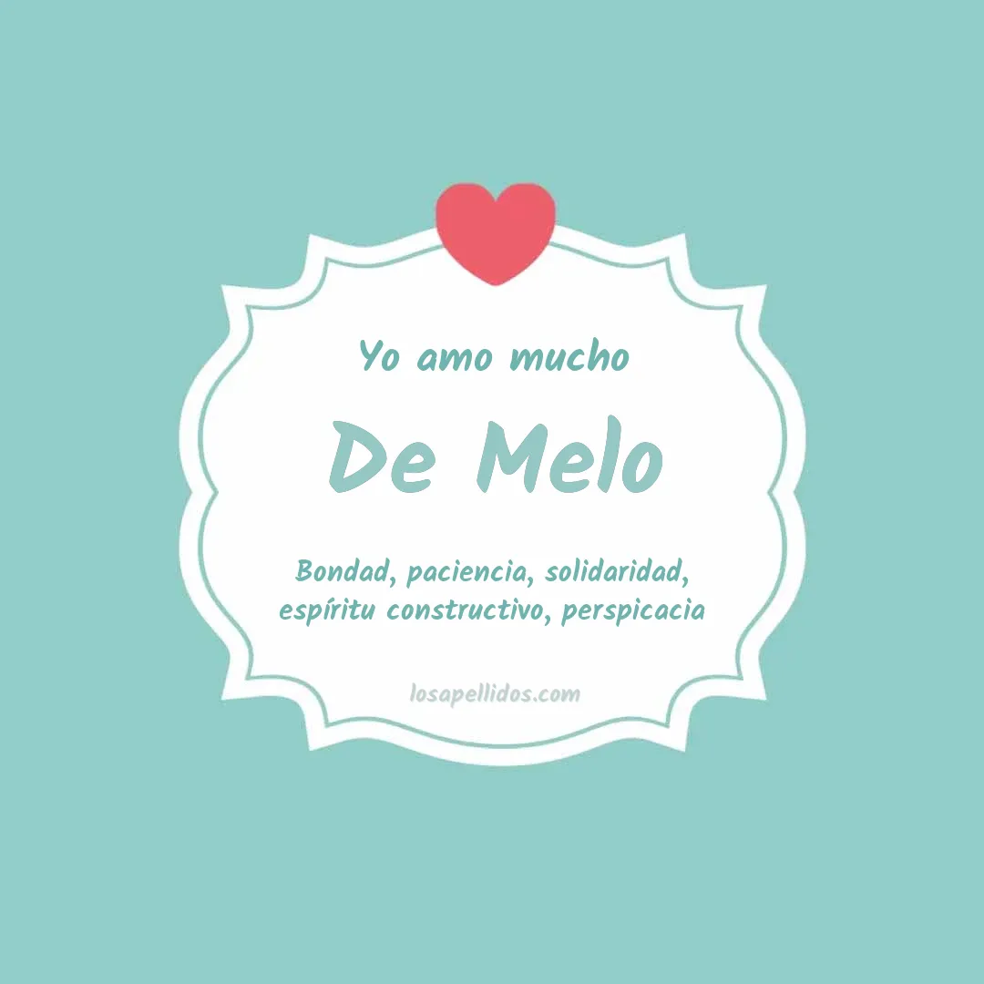 Yo amo mucho De melo