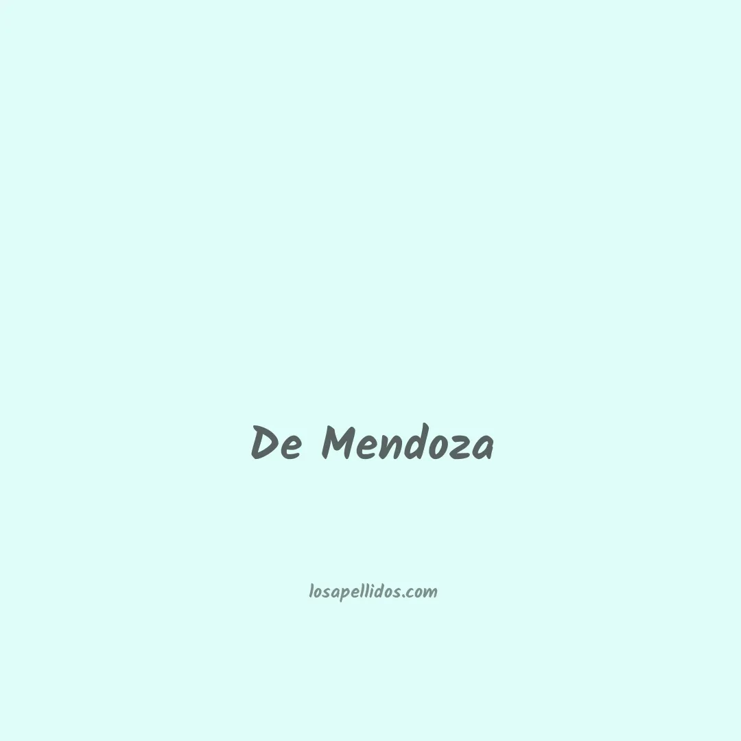 De mendoza en chino