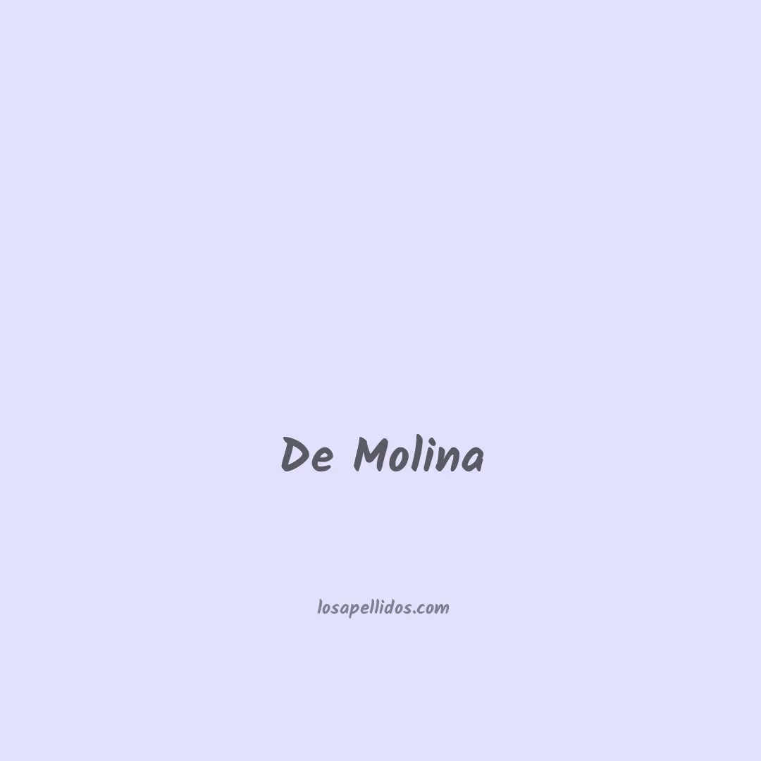 De molina en chino