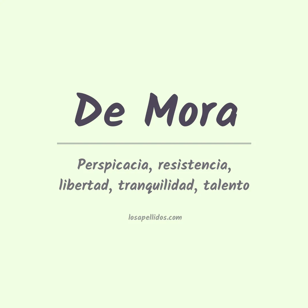 Apellido De mora