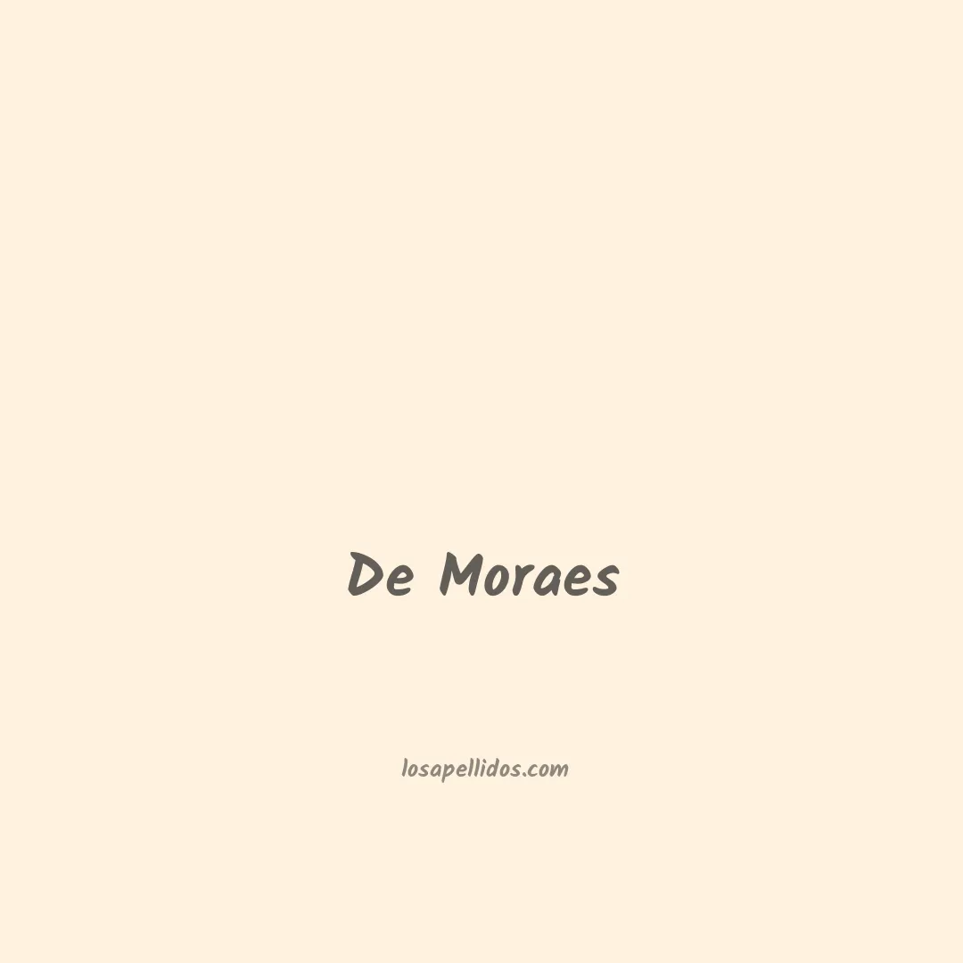 De moraes en chino