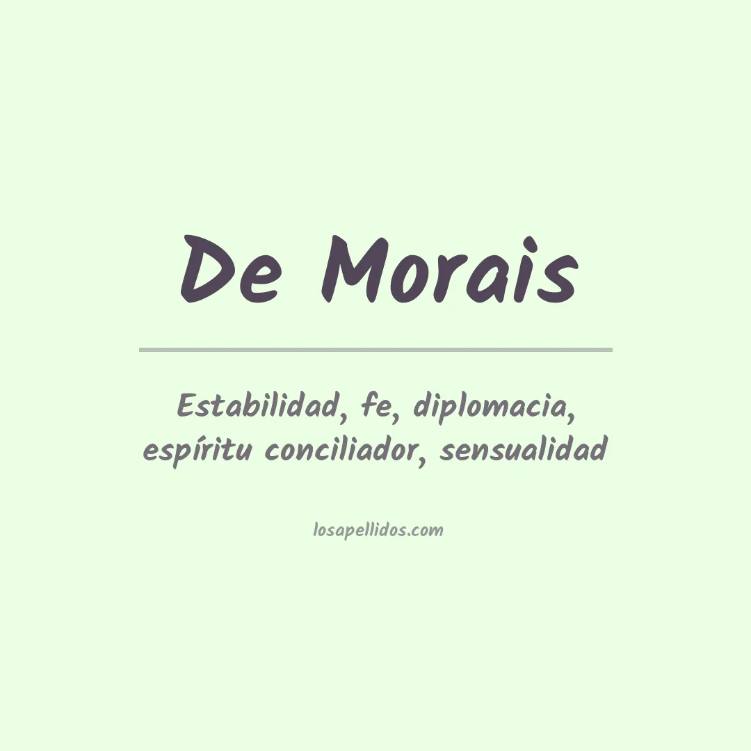 Apellido De morais
