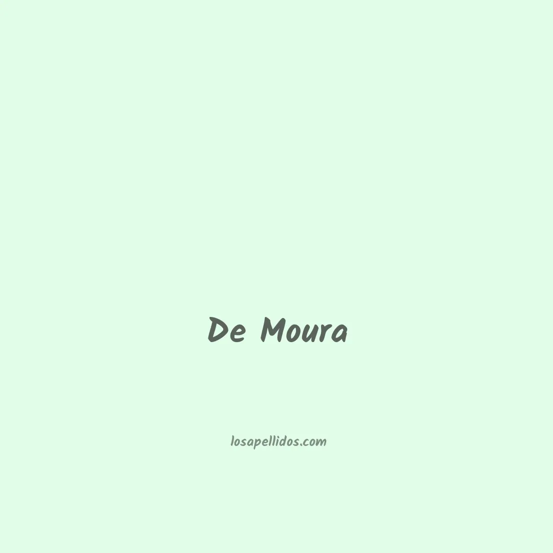 De moura en chino