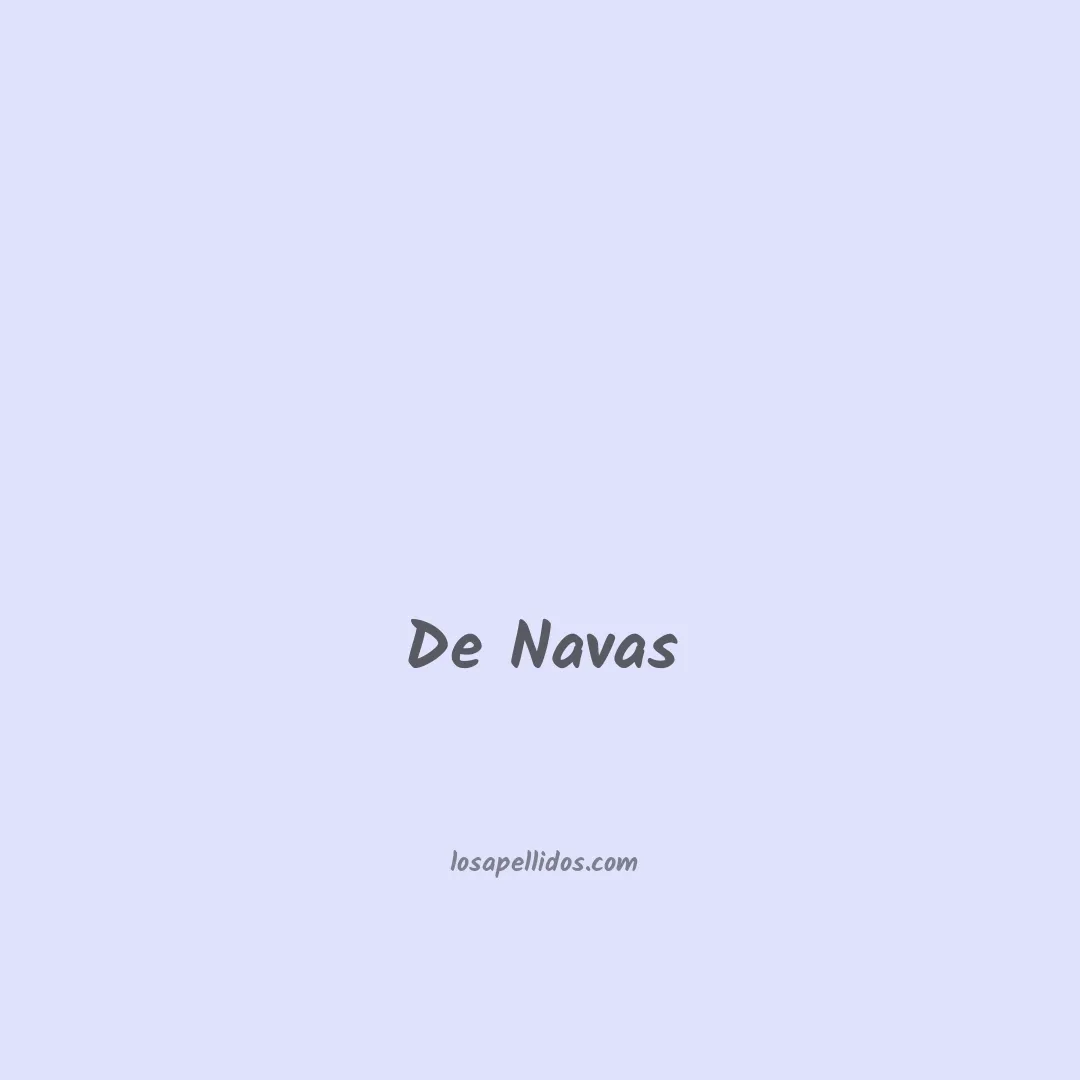 De navas en chino