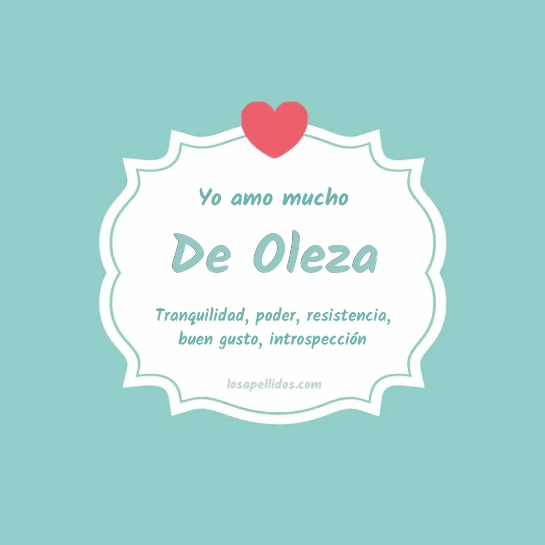 Yo amo mucho De oleza