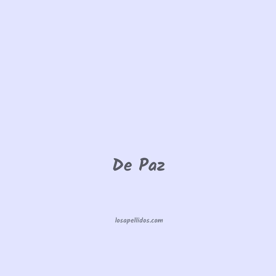 De paz en chino