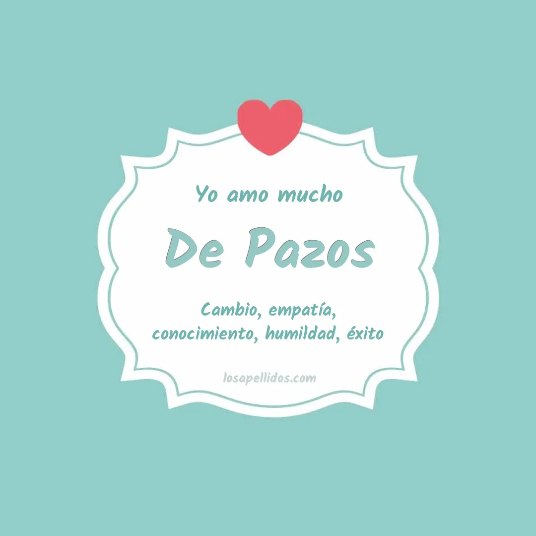 Yo amo mucho De pazos