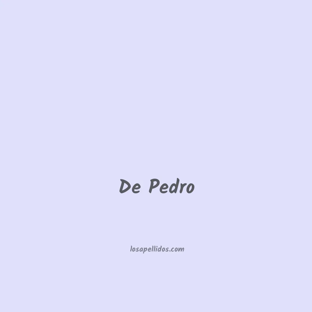 De pedro en chino