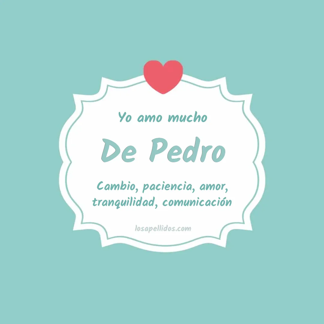 Yo amo mucho De pedro