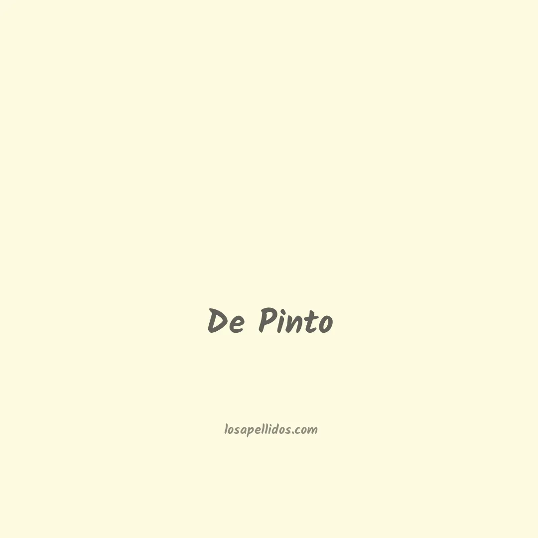 De pinto en chino