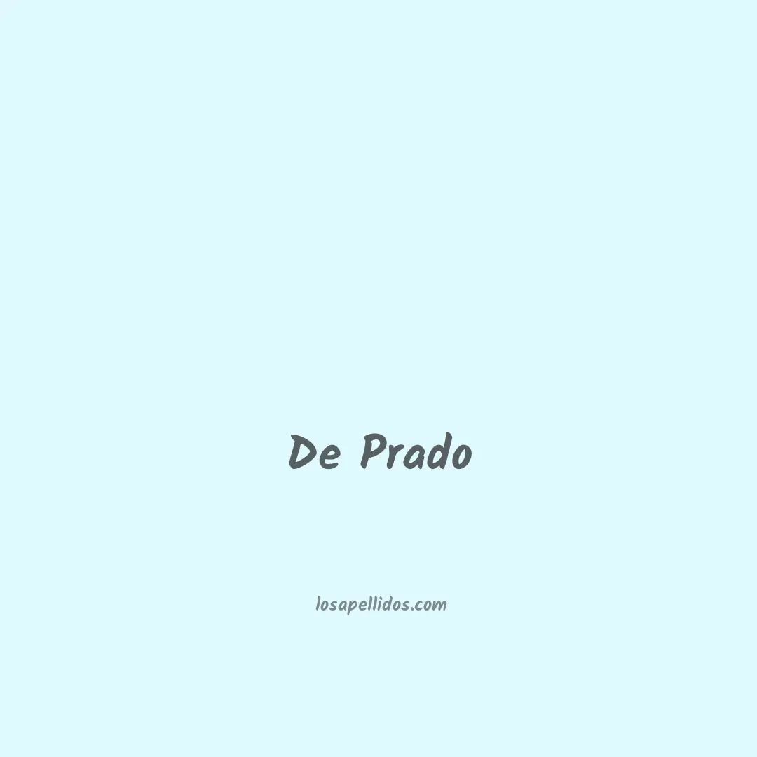 De prado en chino