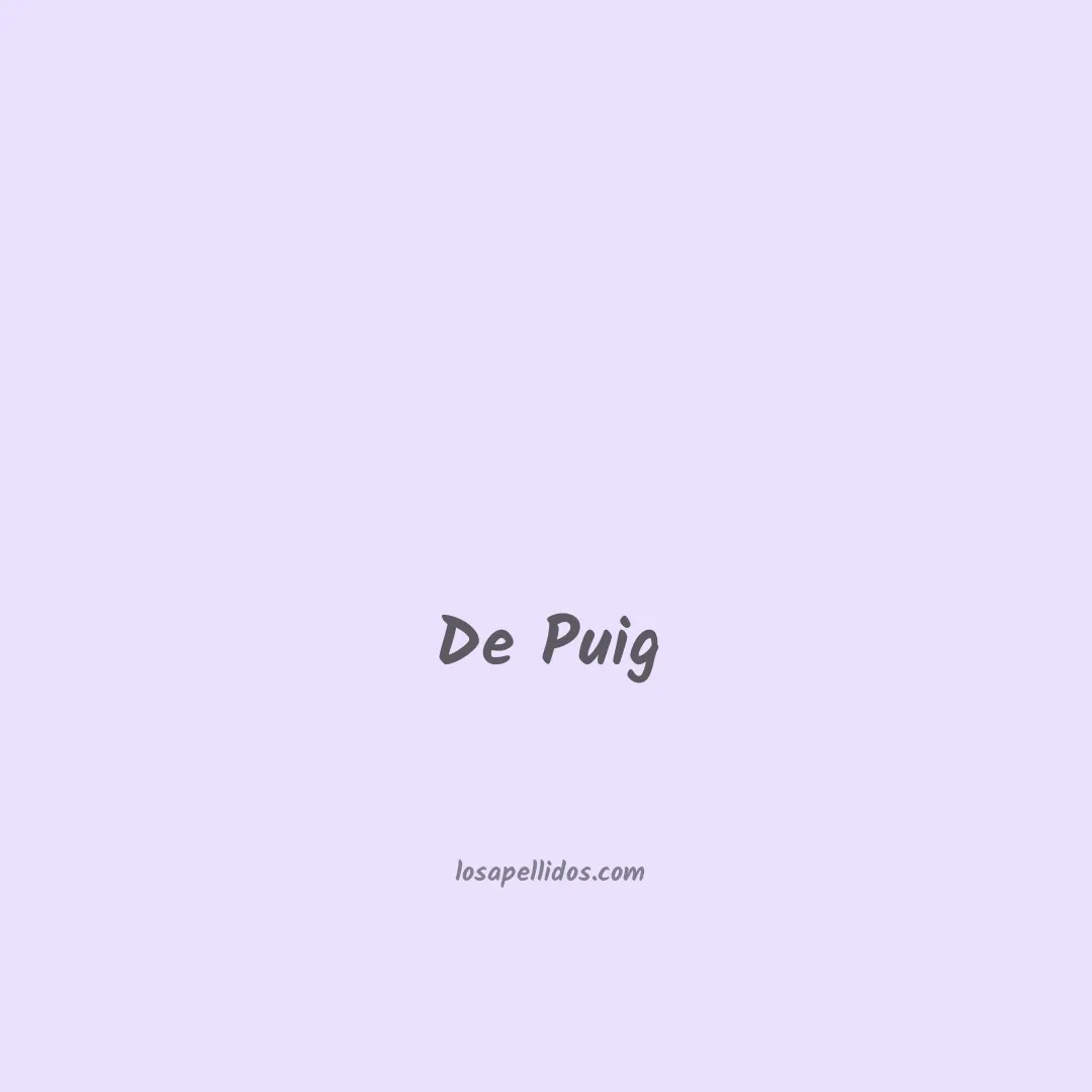 De puig en chino
