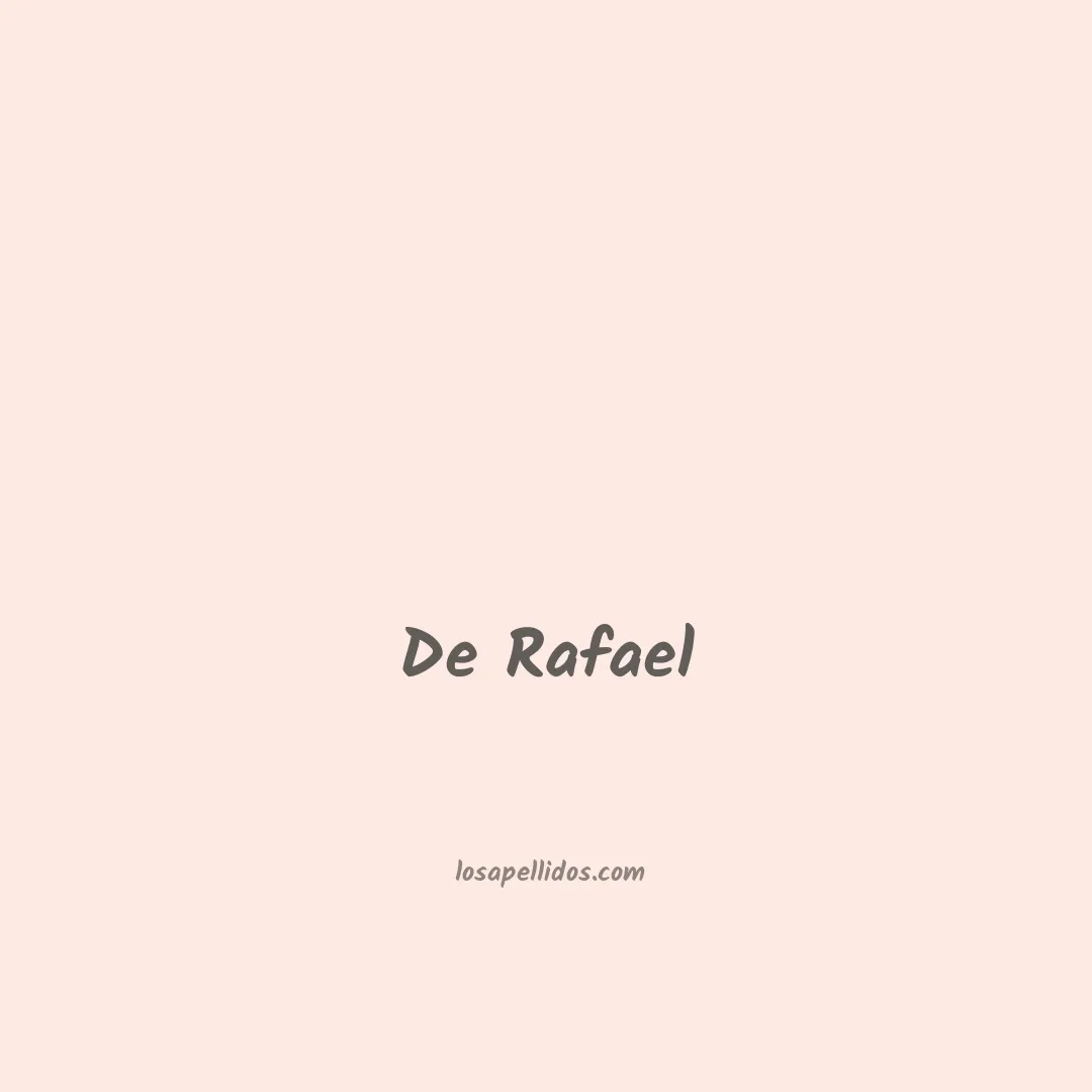 De rafael en chino
