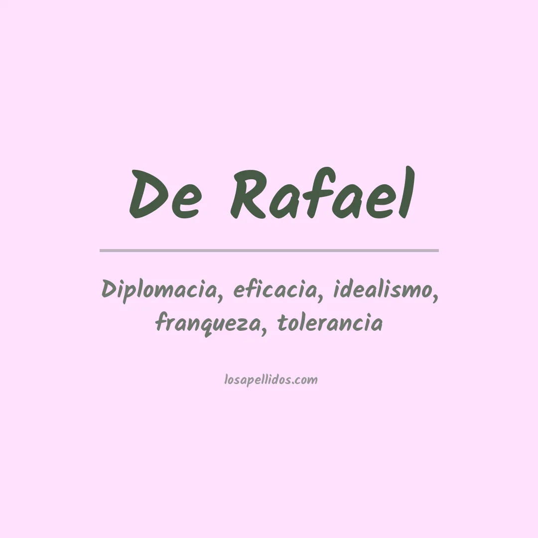 Apellido De rafael