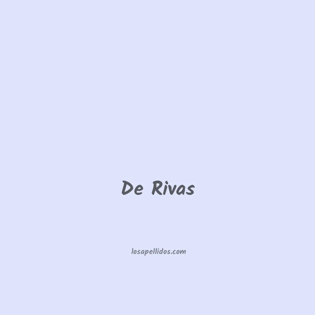 De rivas en chino