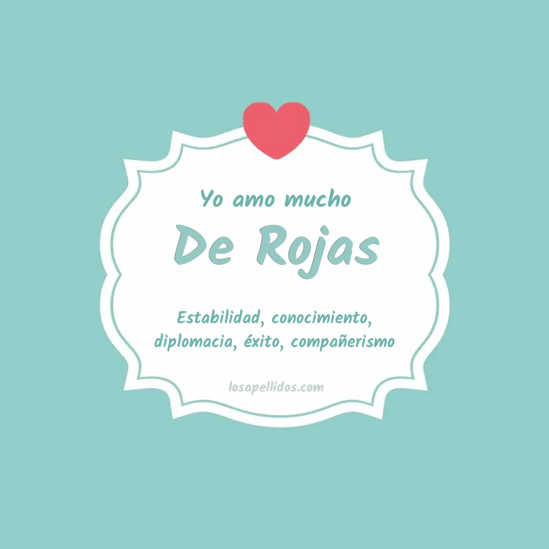 Yo amo mucho De rojas