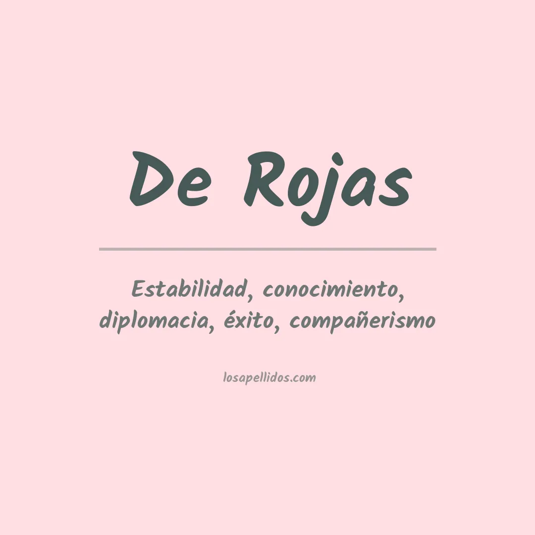 Apellido De rojas