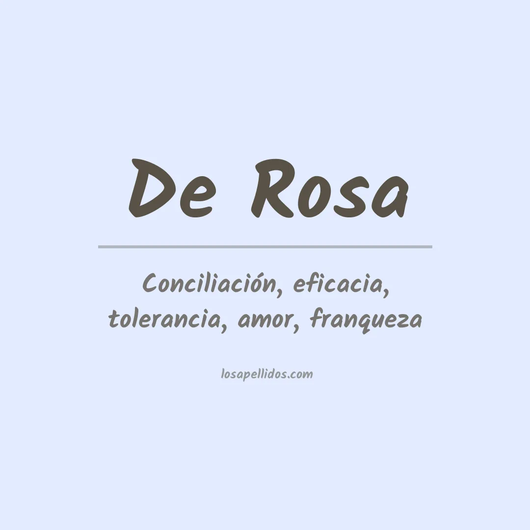 Apellido De rosa