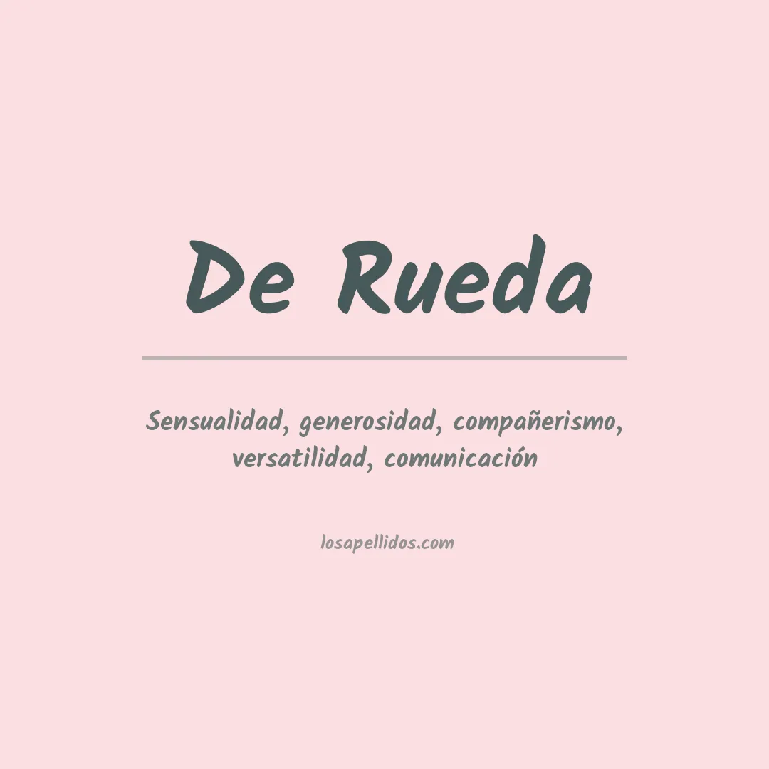 Apellido De rueda