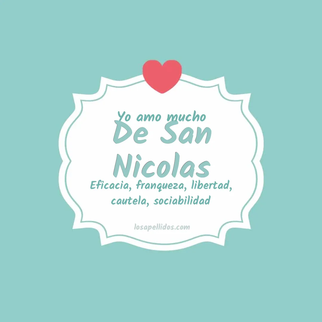 Yo amo mucho De san nicolas