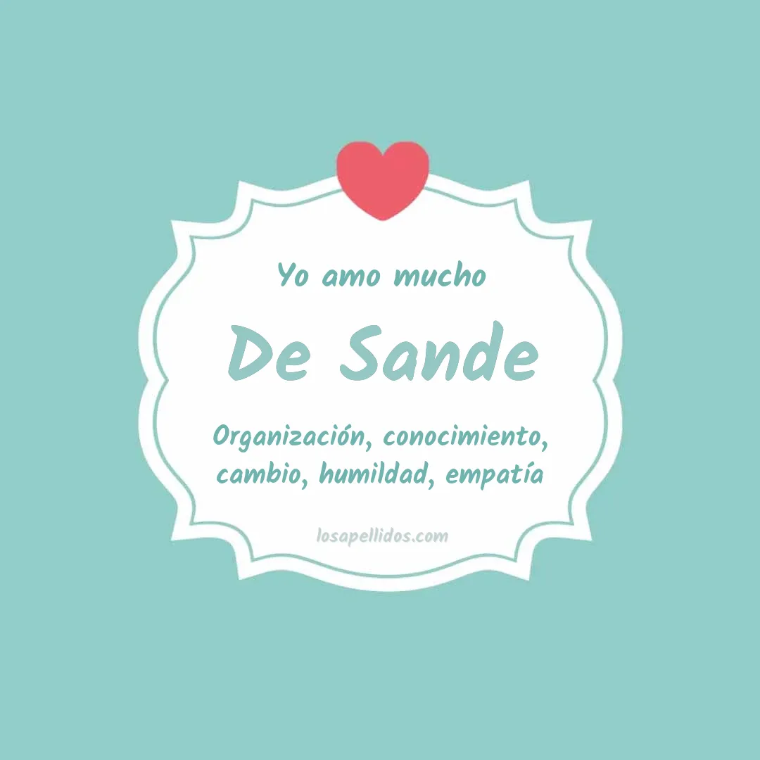 Yo amo mucho De sande