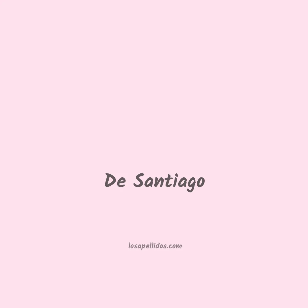 De santiago en chino