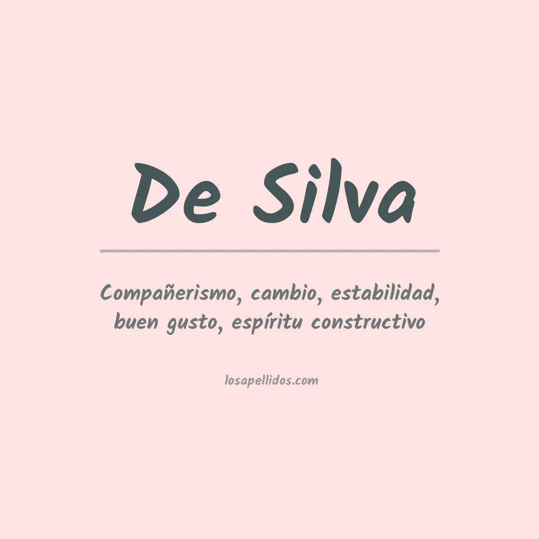Apellido De silva