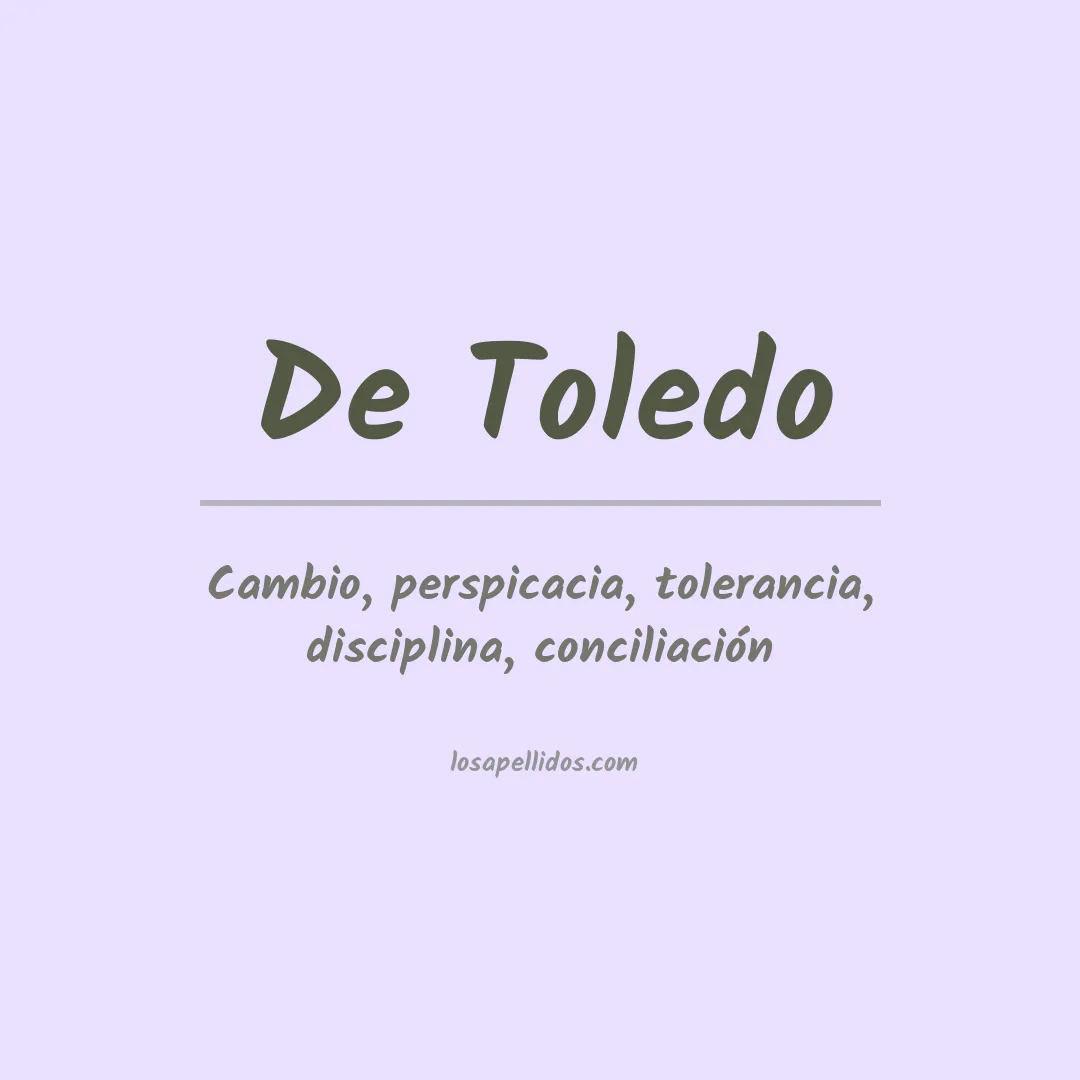 Apellido De toledo