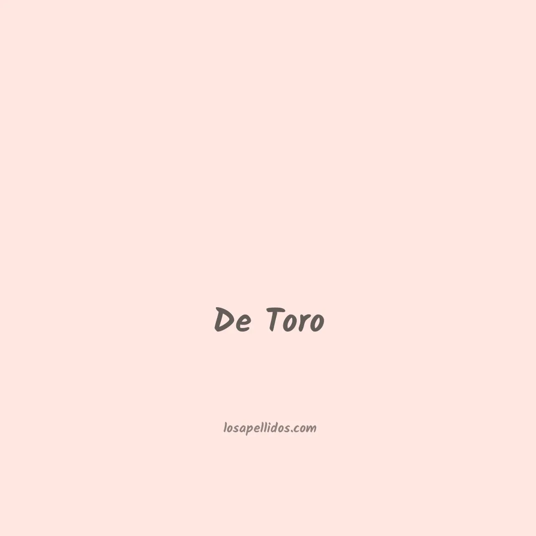 De toro en chino