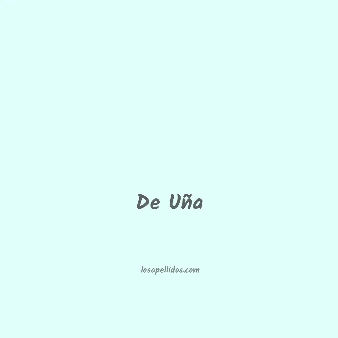 De uña en chino