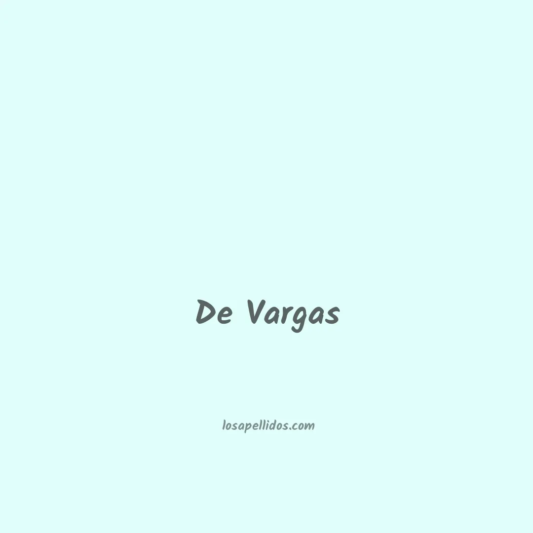 De vargas en chino