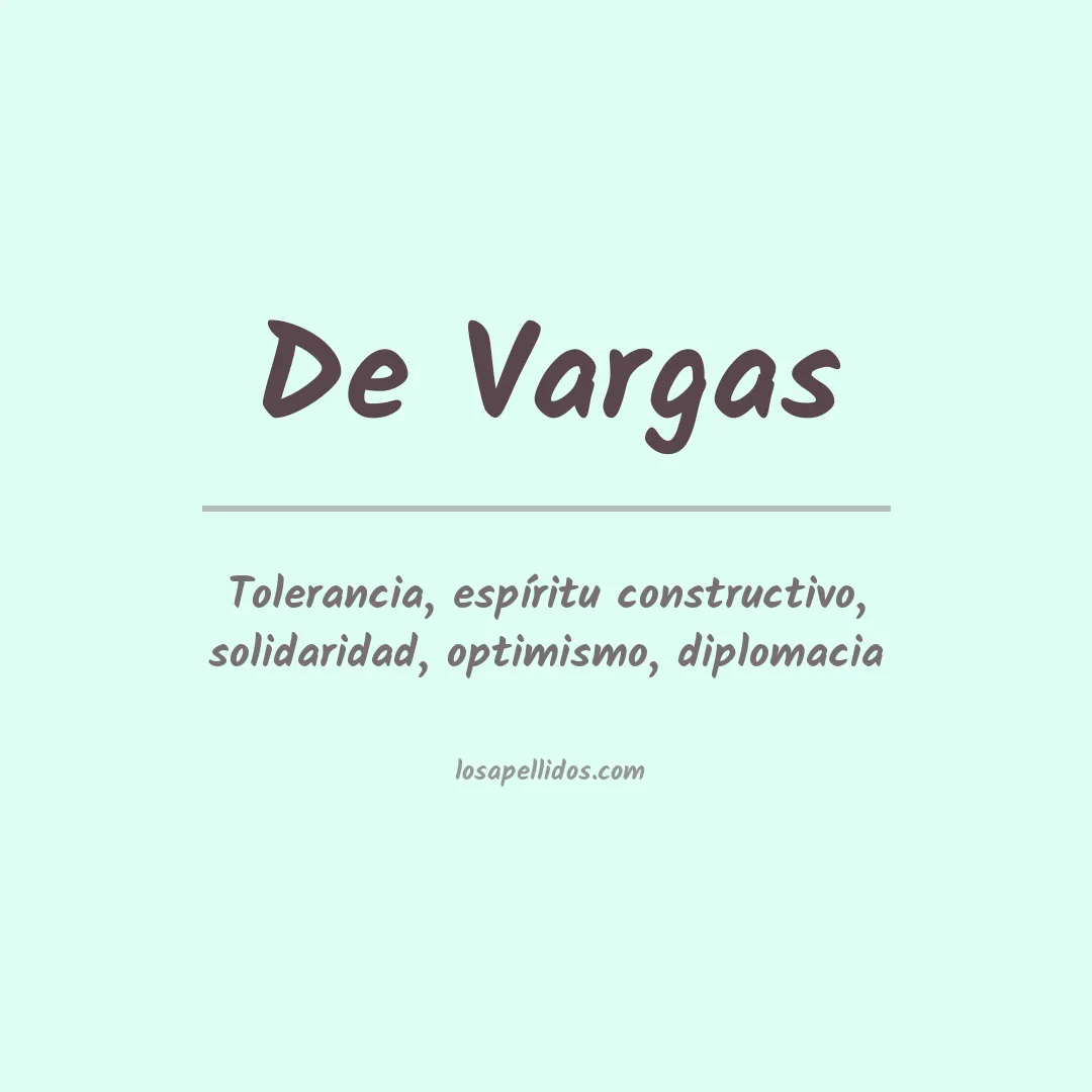 Significado del Apellido De vargas
