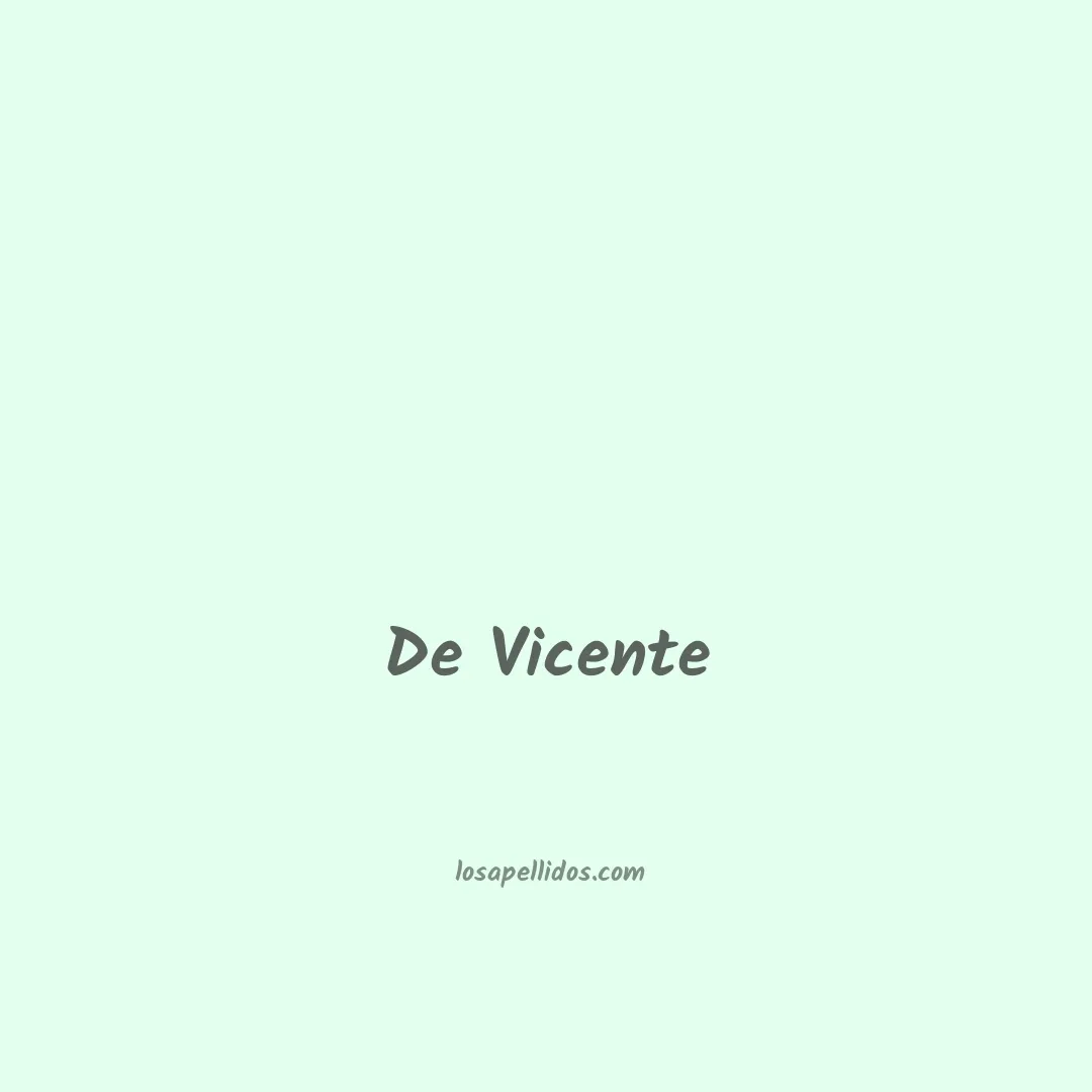De vicente en chino