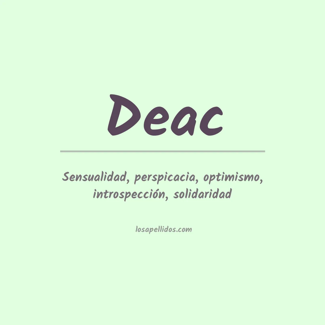 Apellido Deac