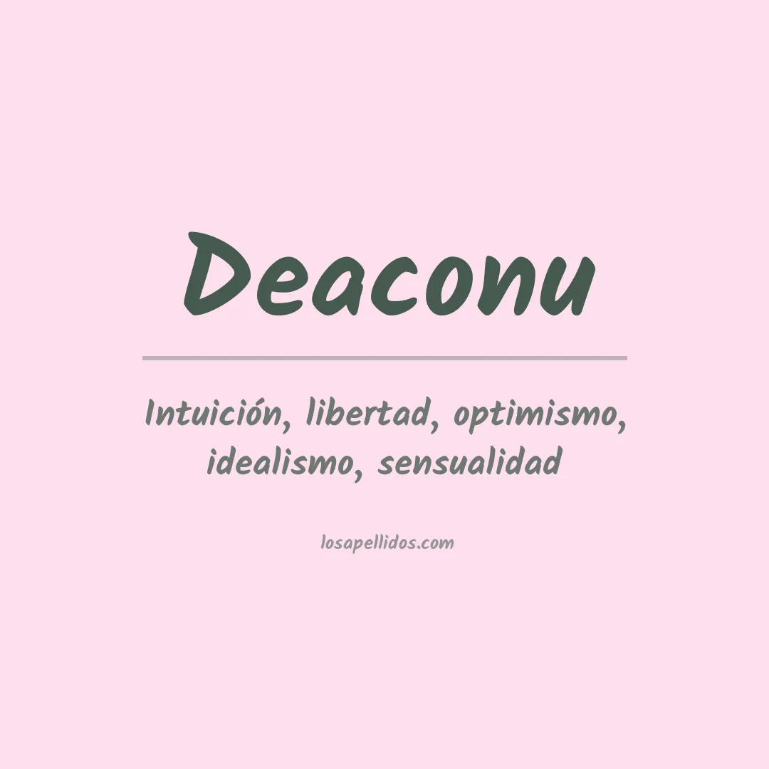 Apellido Deaconu