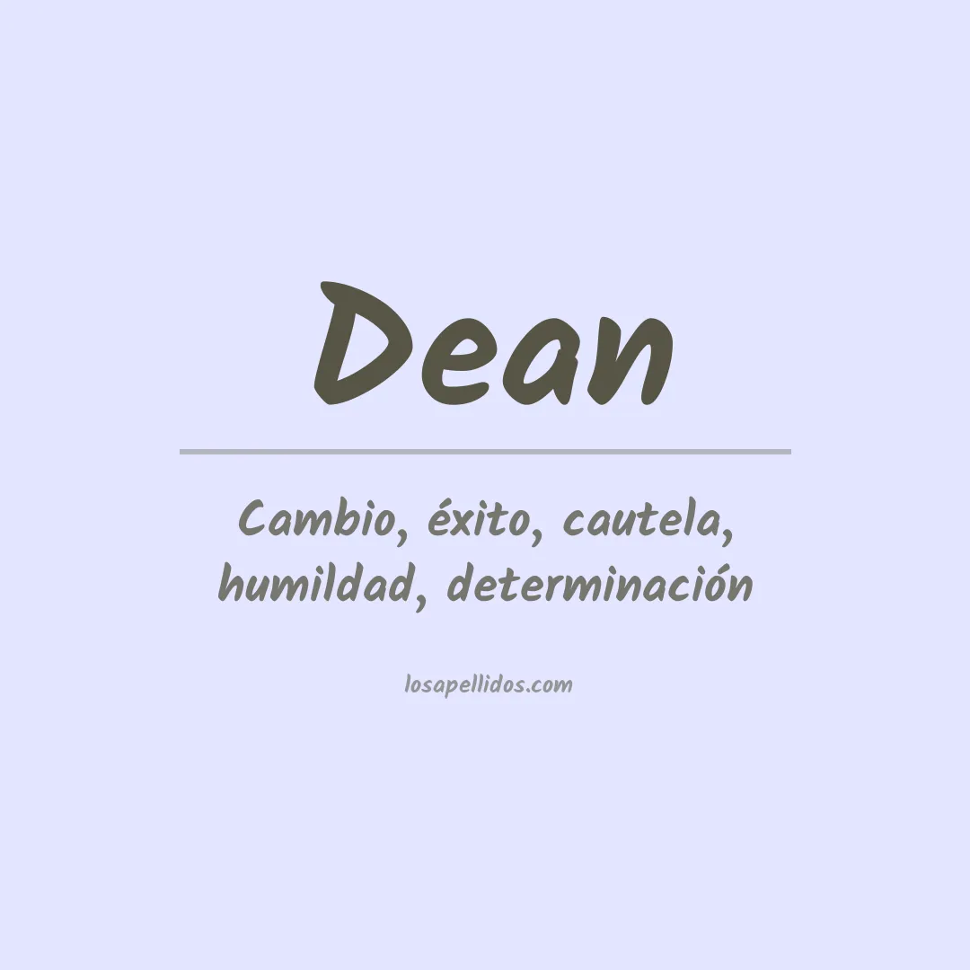 Apellido Dean
