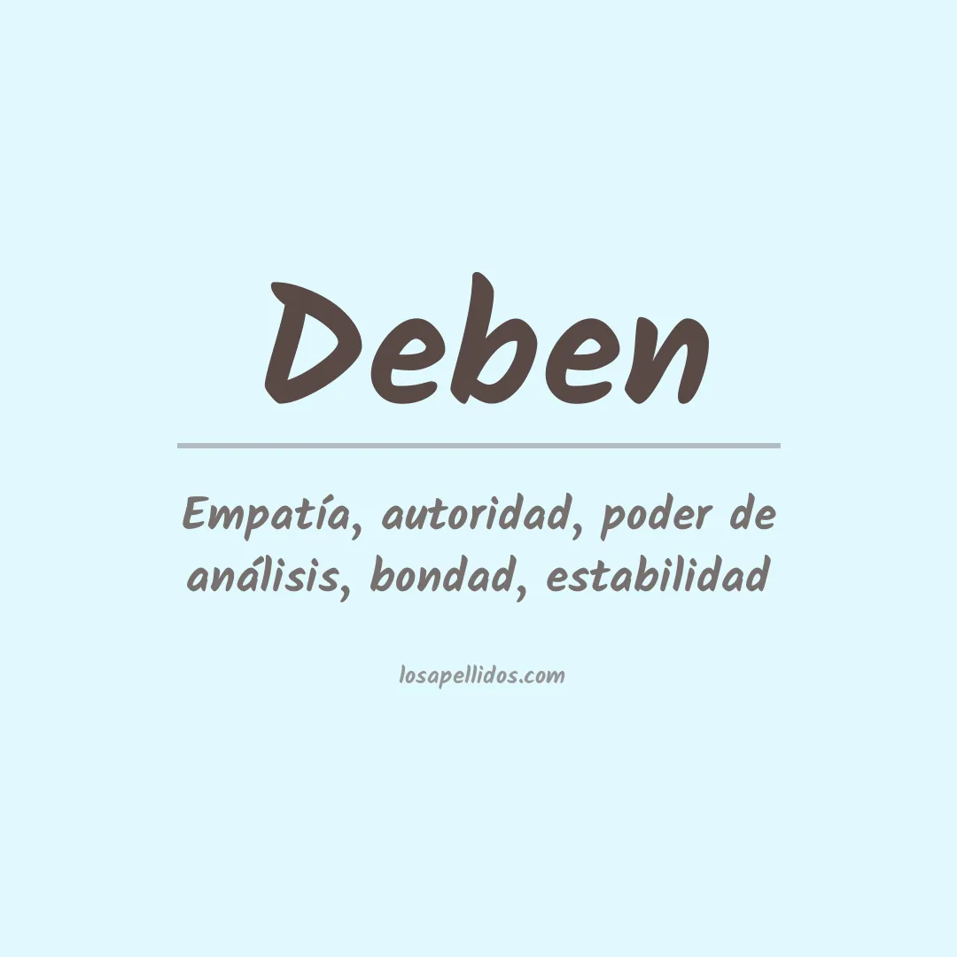 Apellido Deben