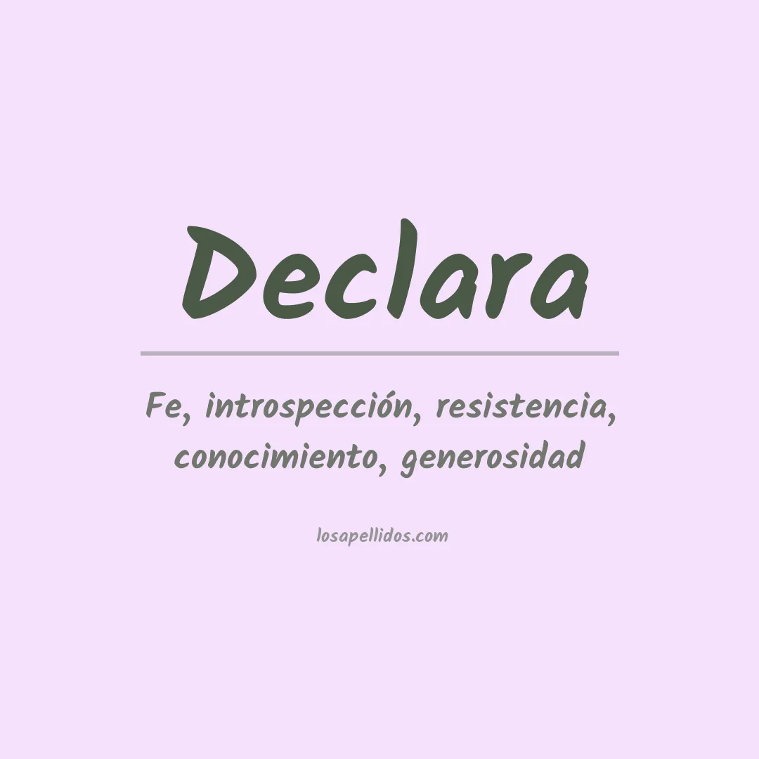 Apellido Declara